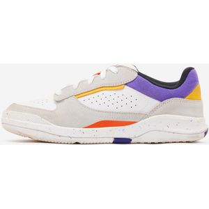 Sneakers kids veters leer playventure city - grijs