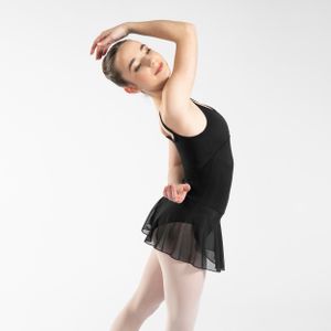 Balletpakje met rokje voor meisjes zwart