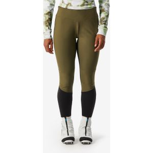 Winddichte langlauflegging voor dames 500 kaki