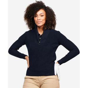 Golftrui mw500 voor dames marineblauw