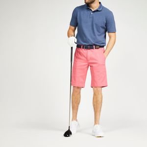 Golfshort voor heren chino mw500 roze
