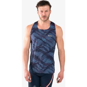 Tanktop voor atletiek heren blauw