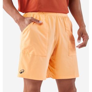 Ademende tennisshort voor heren dry oranje
