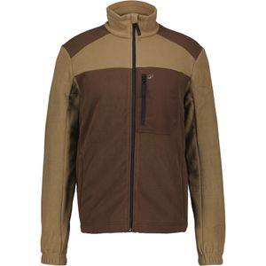 Tweekleurige fleece jas 500 bruin