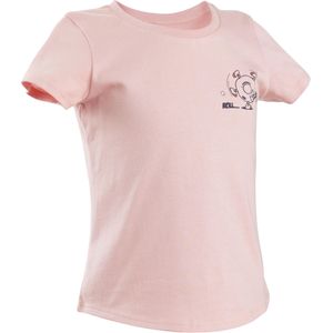 Basic t-shirt voor peuters en kleuters katoen roze