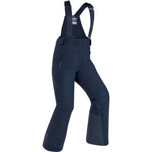 Warme en waterdichte skibroek voor kinderen pnf 900 marineblauw
