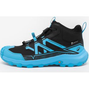 Waterdichte halfhoge wandelschoenen crossrock voor kinderen blauw