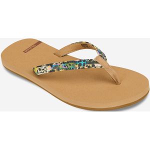 Teenslippers dames 550 lea bruin