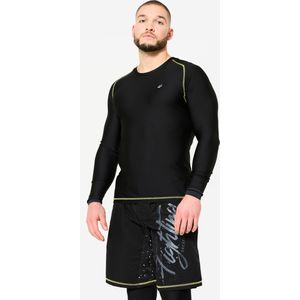 Rashguard 500 - Heren - Zwart Geel - Voor MMA en Grappling