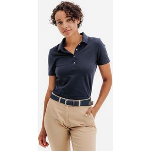Golfpolo mw500 - Marineblauw - Korte Mouwen - Katoen en Polyester