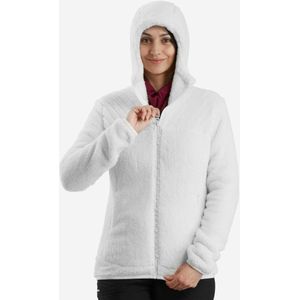 Warme wandelfleece voor dames sh500 wit