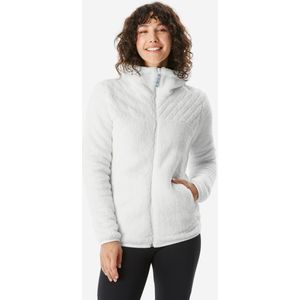 Warme wandelfleece voor dames nh500 wit