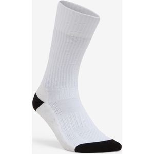 Halfhoge handbalsokken voor volwassenen h500 wit/zwart 1 paar