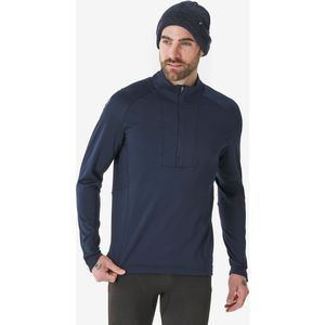 Thermoshirt 500 halve rits voor heren blauw