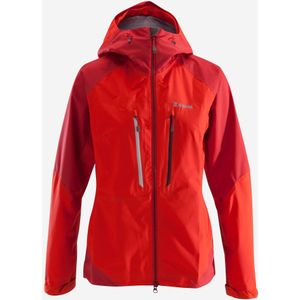 Waterdichte jas voor bergsport dames alpinism light rood