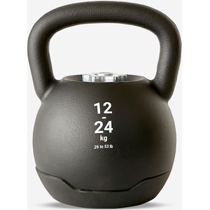 Verstelbare kettlebell voor cross- en krachttraining 12 tot 24 kg