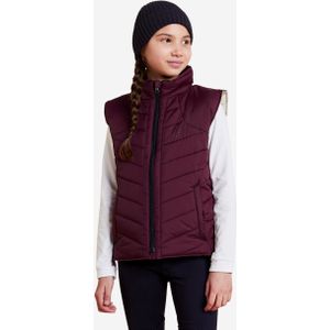 Bodywarmer voor ruitersport kinderen 500 bordeaux