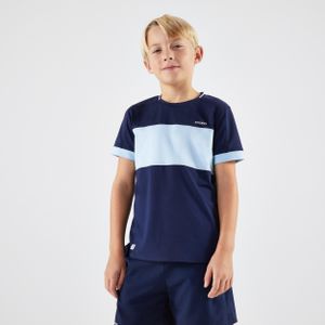 Tennisshirt voor kinderen tts dry donkerblauw