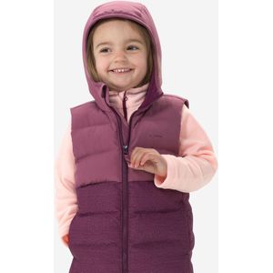 Bodywarmer voor wandelen paars kinderen 2-6 jaar