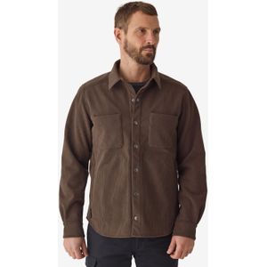 Fluwelen overhemd 500 bruin