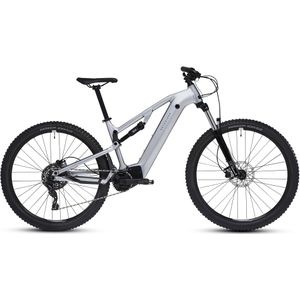 Elektrische full suspension mountainbike e-expl 500 s metallic grijs 29″