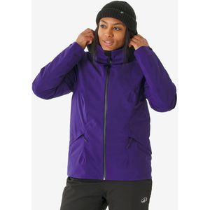 Warme en waterdichte ski- en snowboardjas voor dames jkt 500 paars
