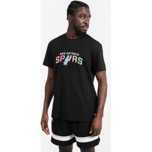 Basketbal t-shirt heren/dames 900 nba san antonio spurs zwart