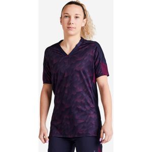 Voetbalshirt dames f900 blauw/zwart