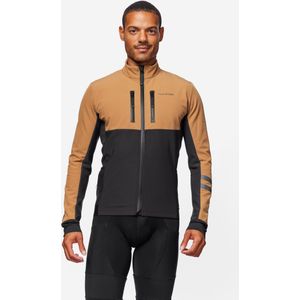 Winter fietsjas voor heren endurance zwart bruin