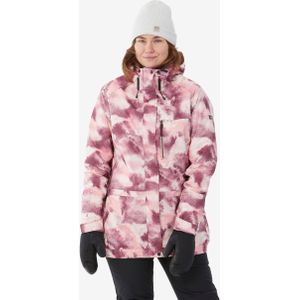 Snowboardjas voor dames 100 roze graphic