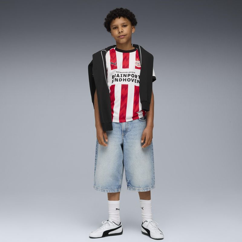 PUMA PSV Eindhoven 25/26 thuisshirt, Rood/Wit, Maat 15-16Y