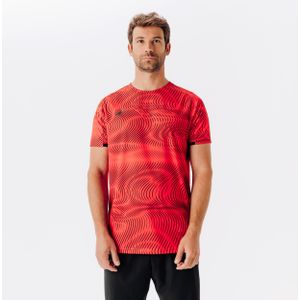 Voetbalshirt club wavy rood/zwart
