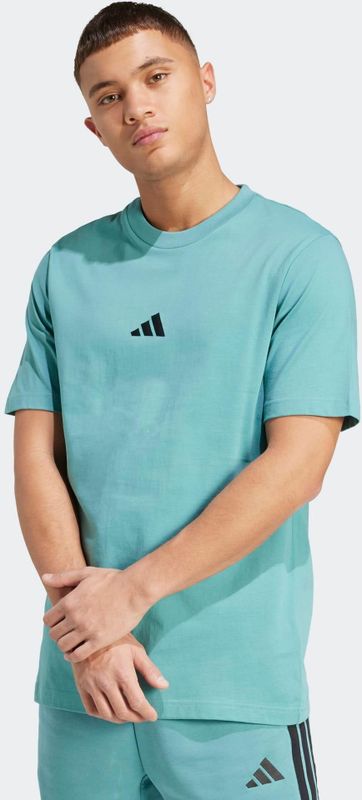 adidas - Sportswear T-shirt - Powder Teal / Black - Korte Mouwen
