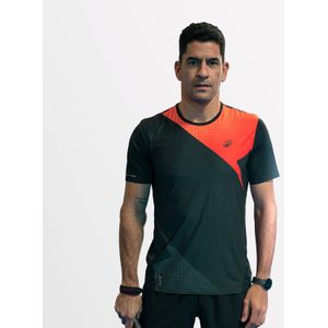 Padelshirt met korte mouwen voor heren pts pro maxi sanchez rood