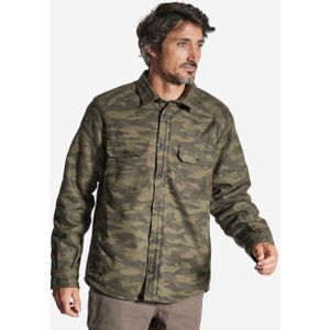 Wollige jas in overhemdmodel voor de jacht 500 camouflageprint