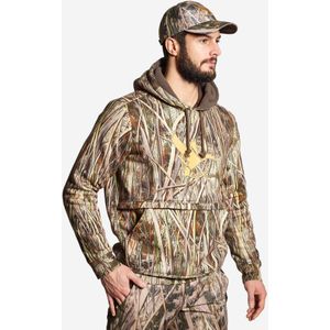 Warme jachthoodie 500 moerascamouflage