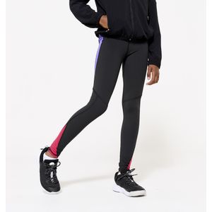 Ademende legging voor gym meisjes zwart