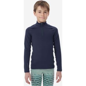 Thermoshirt bl 500 1/2 rits voor kinderen blauw
