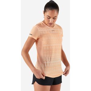 Tennisshirt voor dames tts light oranje