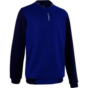Training top voetbal kind t100 donkerblauw