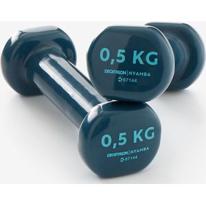 Halters voor fitness 2x0,5 kg marineblauw per paar