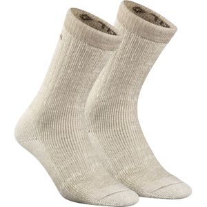 Warme wandelsokken  -  half hoge sokken - sh900 - 2 paar - beige