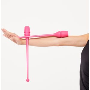 Knotsen voor ritmische gymnastiek (rg) koppelbaar 36 cm roze