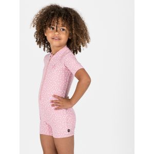 Zwempak met korte mouwen en korte pijpen voor peuters roze
