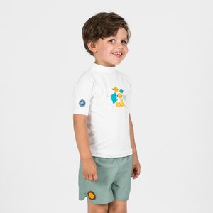 Zwemshort brom baby's/kinderen licht kaki