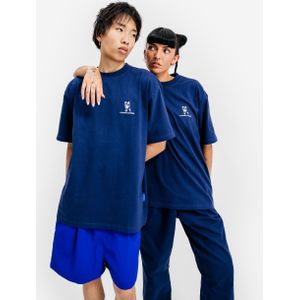 T-shirt uppercute met print blauw