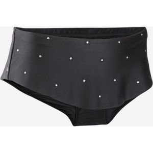 Afneembaar rokje voor ritmische gymnastiek (rg) zwart met strass