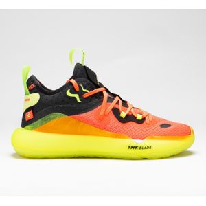 Basketbalschoenen heren/dames elevate 500 mid oranje/geel