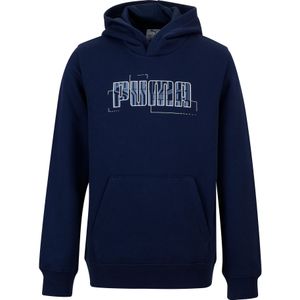 Kinderhoodie met opdruk blauw