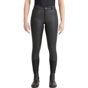 Warme en waterafstotende rijbroek voor kinderen kipwarm 500 zwart